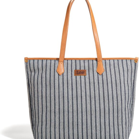 Large Canvas Tote Bag with Multiple Pockets Travel Work Casual - Picture 1 of 8